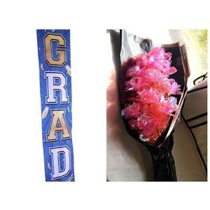 Graduation Banner Decoration & Light Up Bouquet